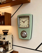 Japanese-Style Biramba Silent Iron Shell Clock Time Will Flip