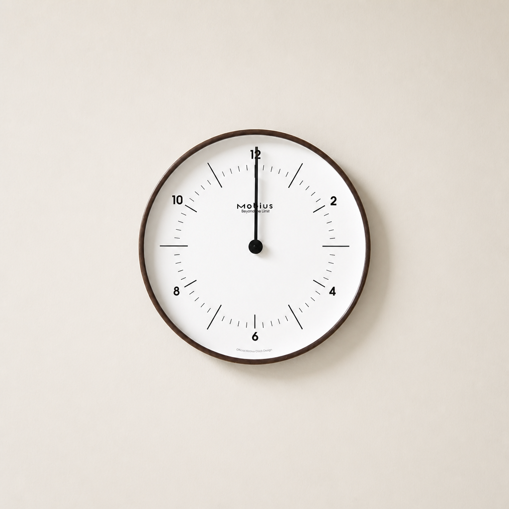 Mobius 2026 Silent Wall Clock Time Will Flip