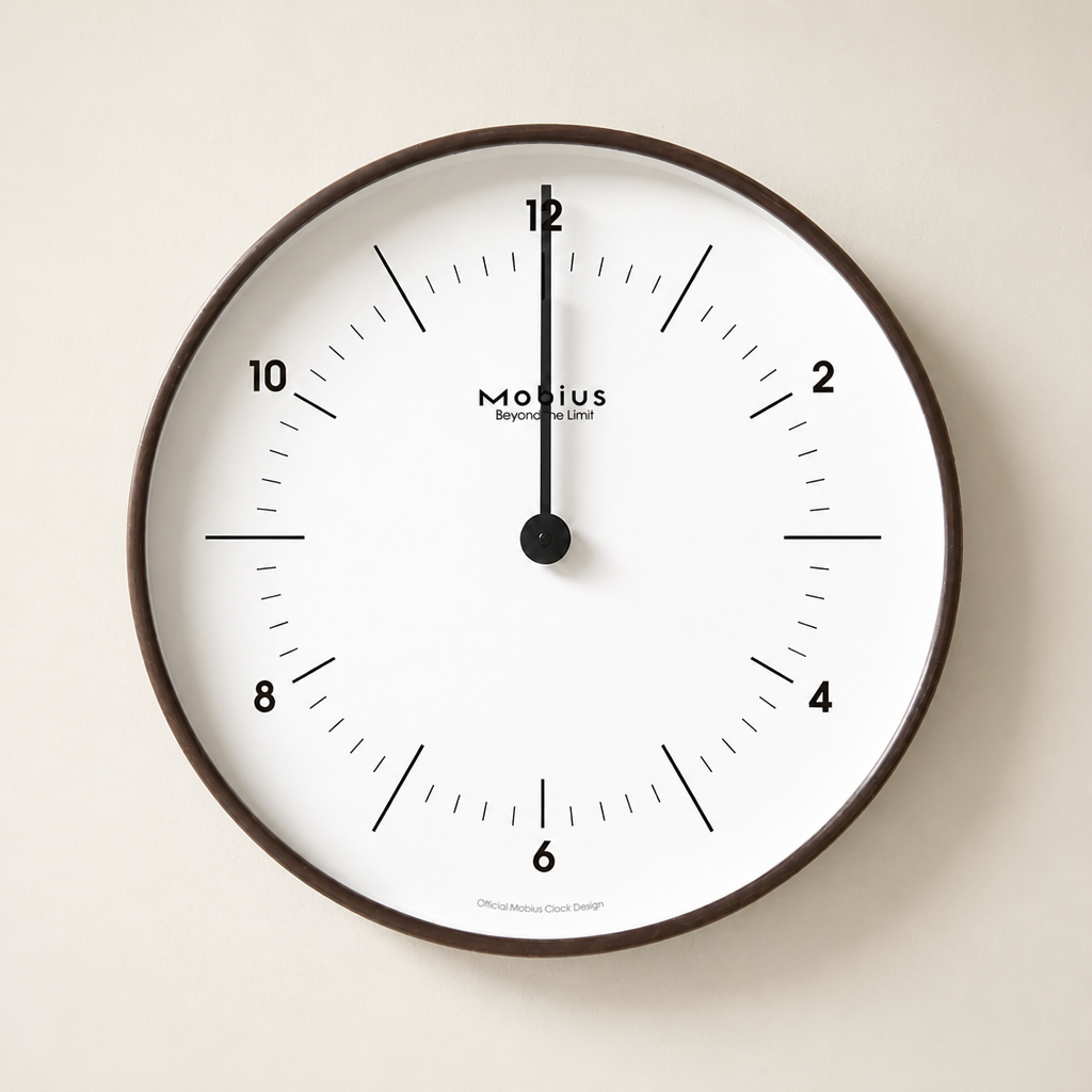 Mobius 2026 Silent Wall Clock Time Will Flip