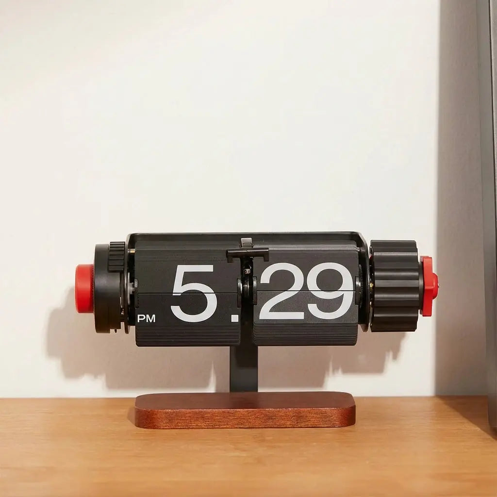 Industrial Mechanical Flip Alarm Clock - Time Will Flip