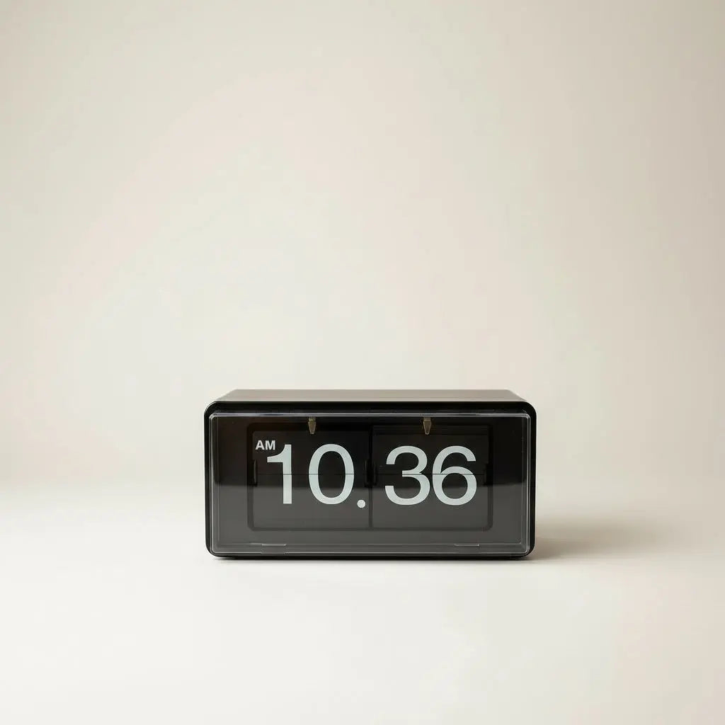 Retro Flip Desk Clock – Minimalist Tabletop Timepiece - Time Will Flip