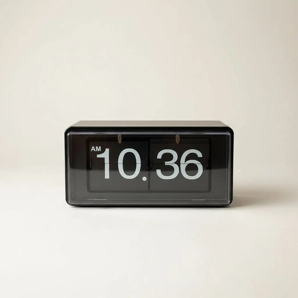 Retro Flip Desk Clock – Minimalist Tabletop Timepiece - Time Will Flip
