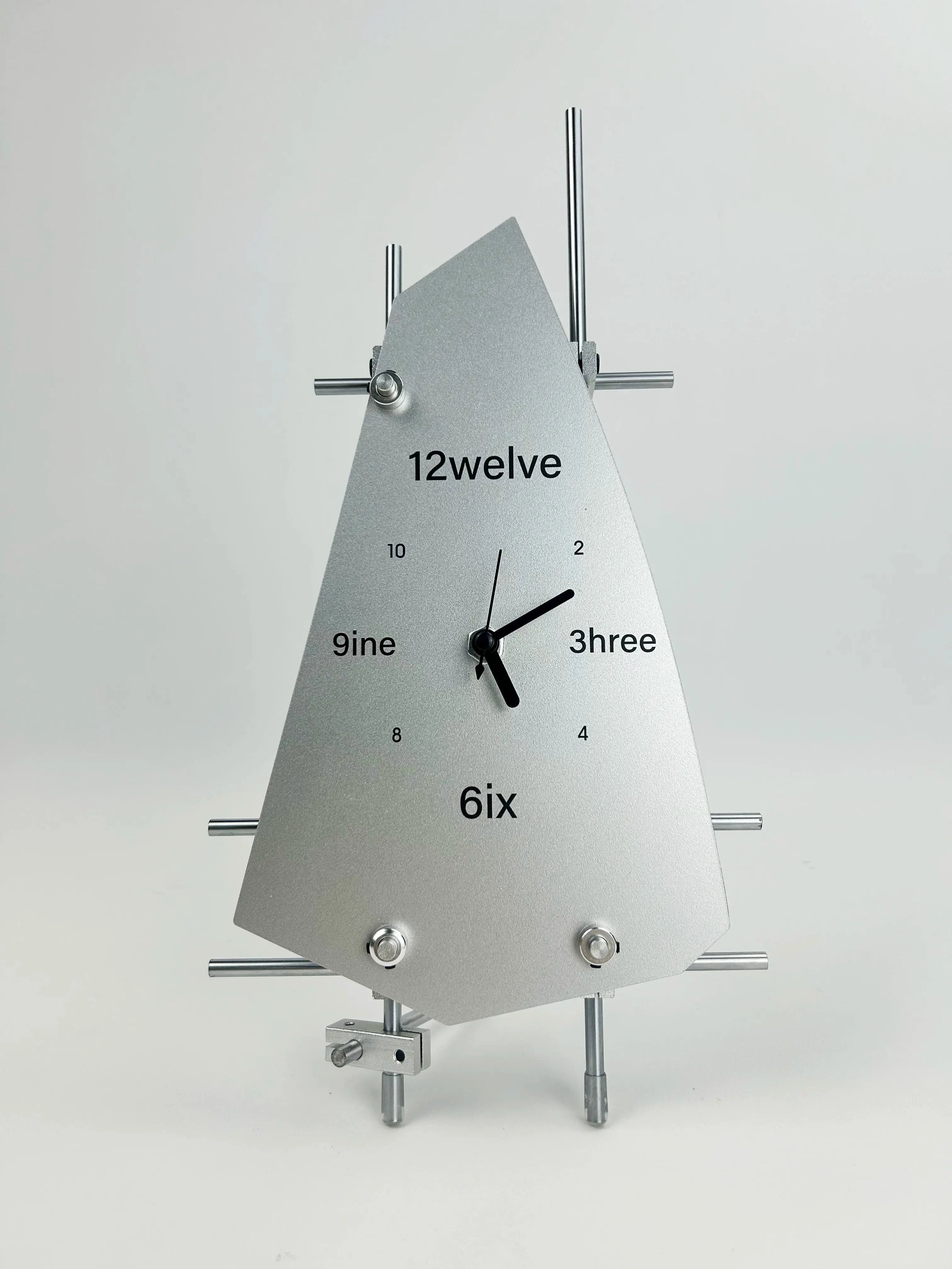 Acrylic Optical-Axis Desk Clock Time Will Flip