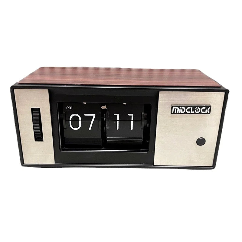 dsers test Flip Page Digital Table Clock, LED Night Luminous Clock, Home Room Decoration Items, Desktop Gadgets, Futuristic Accessories Time Will Flip