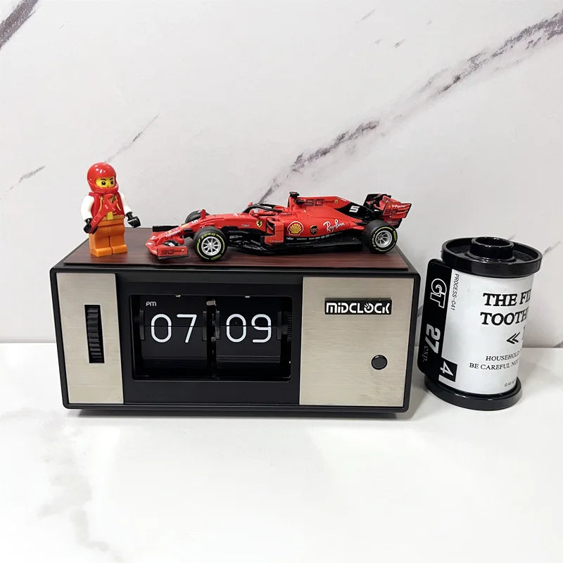 dsers test Flip Page Digital Table Clock, LED Night Luminous Clock, Home Room Decoration Items, Desktop Gadgets, Futuristic Accessories Time Will Flip