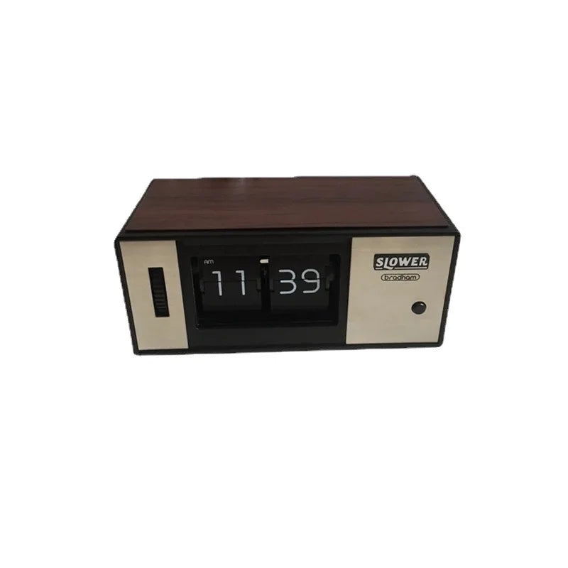 dsers test Flip Page Digital Table Clock, LED Night Luminous Clock, Home Room Decoration Items, Desktop Gadgets, Futuristic Accessories Time Will Flip