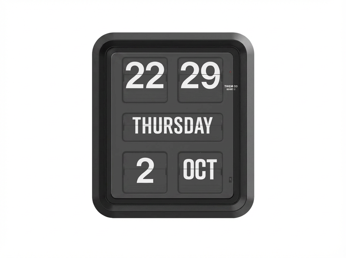 TWEMCO Calendar Wall Flip Clock BQ-170 / MQ-170 TWEMCO