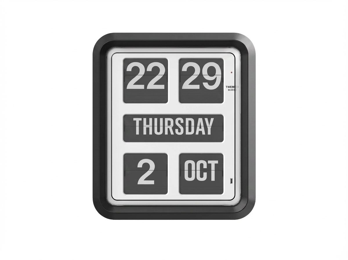TWEMCO Calendar Wall Flip Clock BQ-170 / MQ-170 TWEMCO