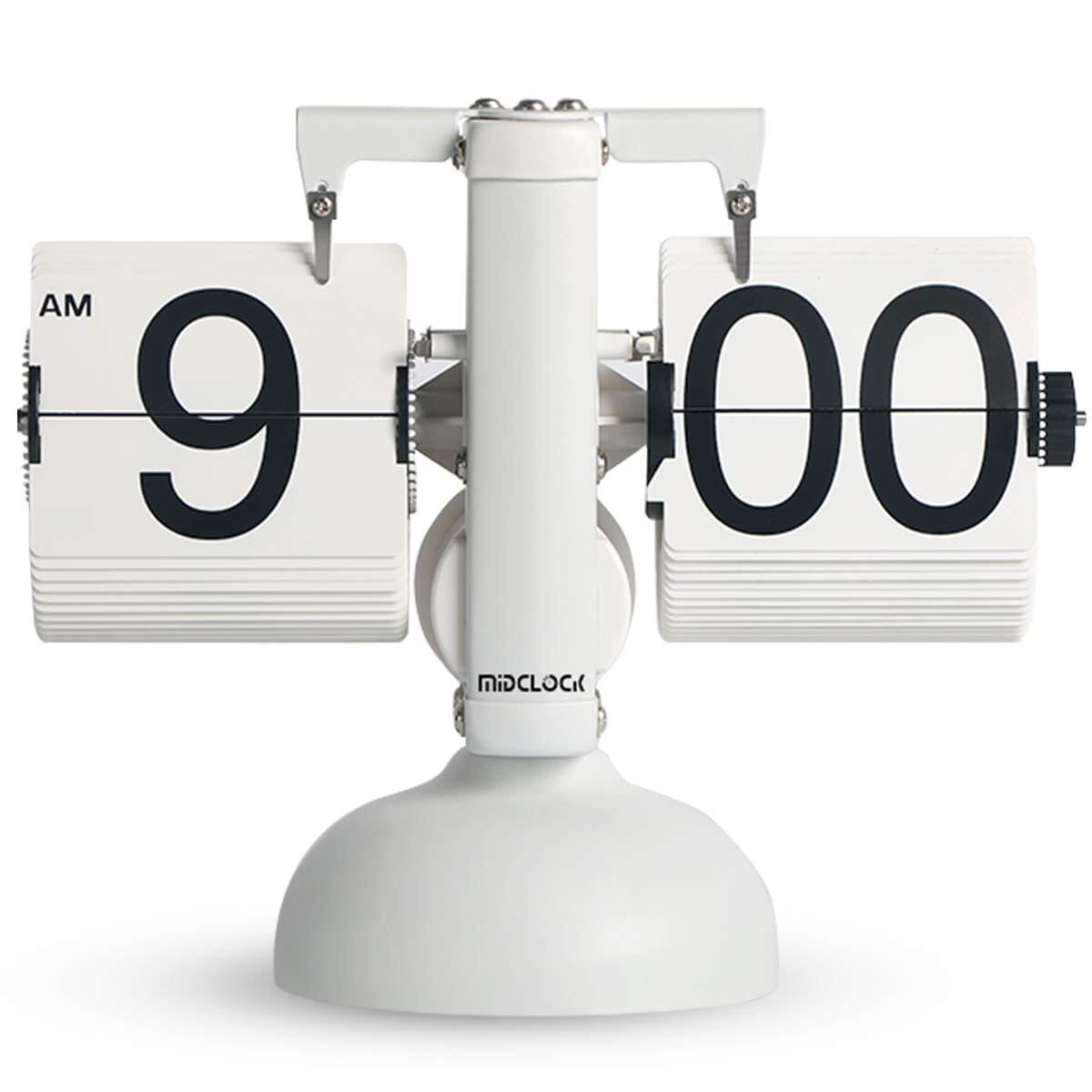 MIDCLOCK Home Decor Flip Clock Table Clock Midclock White 