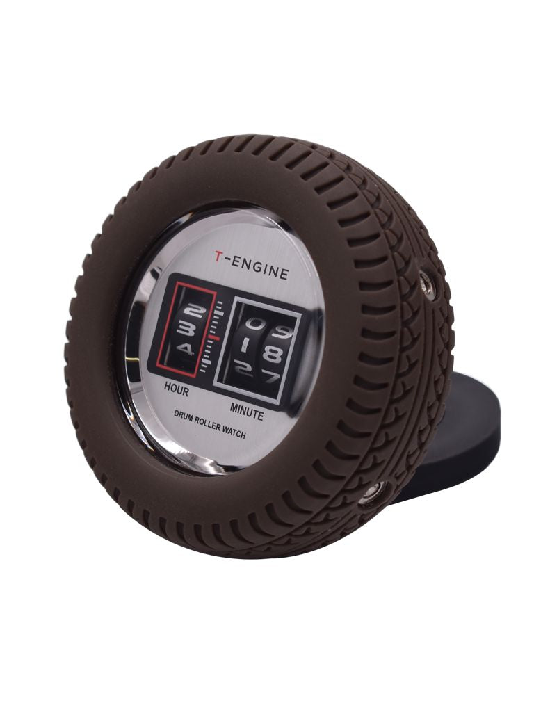 Tire Titan hand watch T-engine Brown 