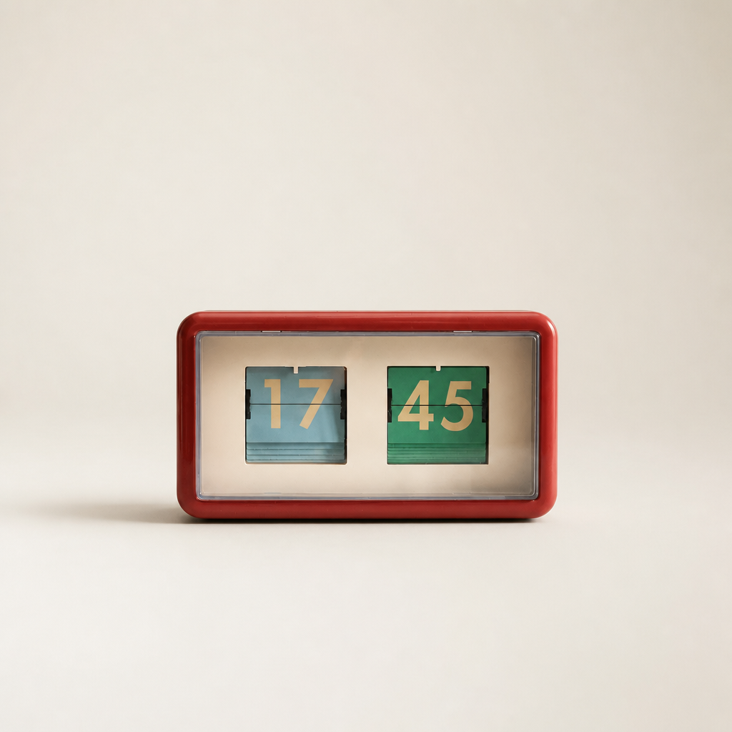 ZARA FLIP CLOCK - Reddish Time Will Flip