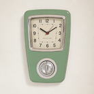 Japanese-Style Biramba Silent Iron Shell Clock Time Will Flip