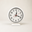 A Silent Metal Table Clock - Small One Time Will Flip