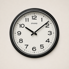 A Silent Metal Wall Clock — Thick Frame Series Time Will Flip