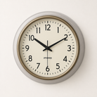 A Silent Metal Wall Clock — Thick Frame Series Time Will Flip
