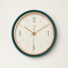A Silent Metal Wall Clock Time Will Flip