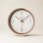 A Silent Metal Wall Clock Time Will Flip