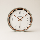 A Silent Metal Wall Clock Time Will Flip