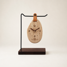 The "Breathing" Oval Solid Wood Tabletop Clock Time Will Flip