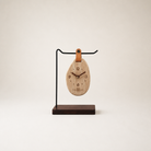 The "Breathing" Oval Solid Wood Tabletop Clock Time Will Flip