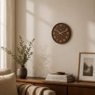 Wabi-Sabi Wooden Wall Clock – Number Dial Time Will Flip