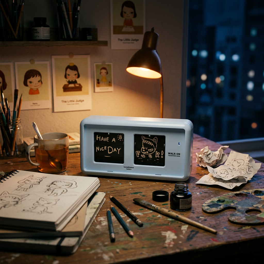 Lamm Fromm Flip Clock WALK ON Time Will Flip