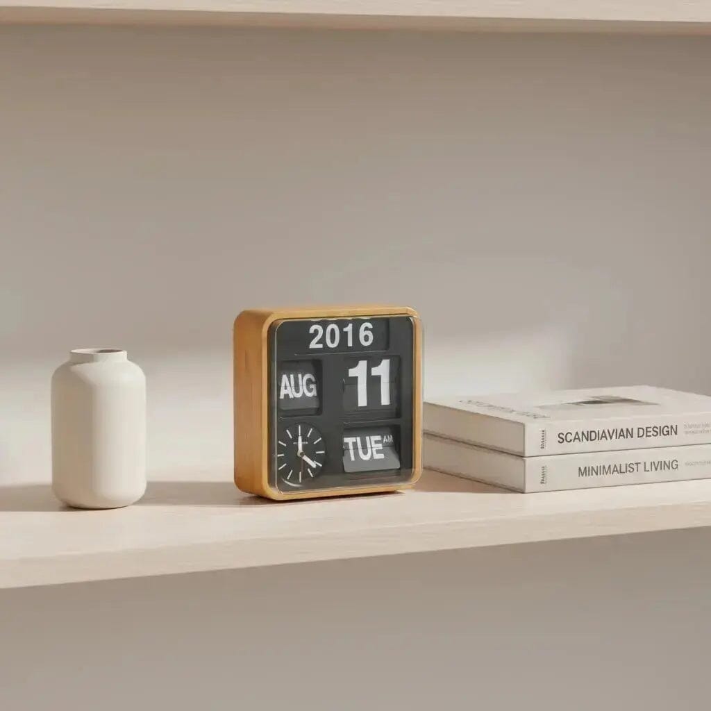 Fartech Wall Clock Stylish for Your Home Decoration – Time Will Flip