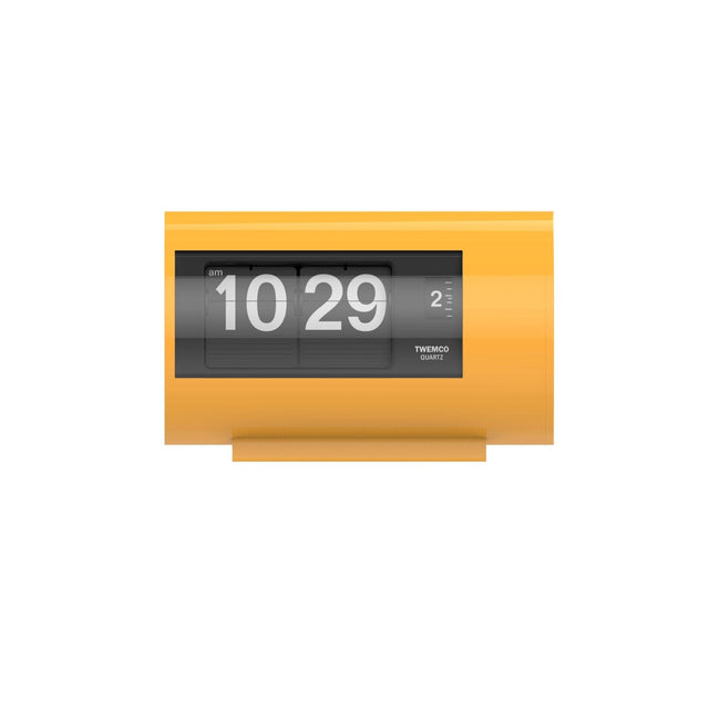 TWEMCO Mini Alarm Flip Clock AP-28 Alarm Clock TWEMCO Yellow Black AM/PM